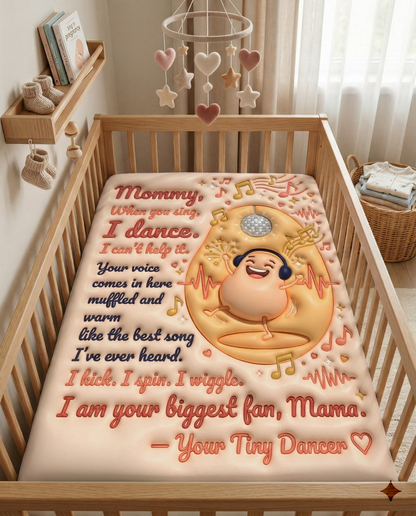 Bump dancing in womb Blanket
