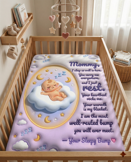 3D puff cloud womb illustration Blanket
